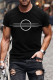 Fashion Casual Print Basic O Neck Tops