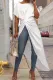 Casual Solid Asymmetrical O Neck Irregular Dress Dresses