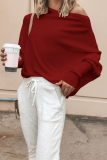 Casual Solid Patchwork One Shoulder Tops