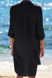 Fashion Vacation Solid Swimwears Cover Up
