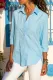 Casual Solid Patchwork Turndown Collar Tops
