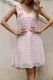 Elegant Dot Solid Stringy Selvedge V Neck Princess Dresses