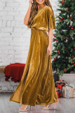 Sexy Elegant Solid Solid Color O Neck Evening Dress Dresses