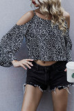 Fashion Street Print Split Joint Spaghetti Strap Tops