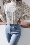 Fashion Casual Solid Mandarin Collar Tops