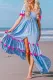 Fashion Street Solid Split Joint Square Collar Princess Dresses