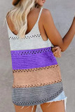 Fashion Casual Solid Split Joint V Neck Tops