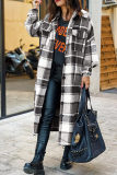 Fashion Plaid Pocket Buttons Shirt Collar Outerwear(5 Colors)
