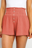 Fashion Casual Solid Split Joint Loose High Waist Straight Bottoms