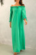 Fashion Street Solid Split Joint Off the Shoulder Straight Dresses