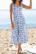 Casual Vacation Print Patchwork U Neck Vest Dress Dresses