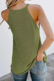 Casual Solid Split Joint Halter Tops