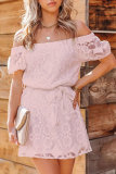 Elegant Solid With Belt Off the Shoulder A Line Dresses