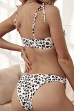 Fashion Simplicity Print Split Joint Swimwears