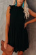 Sexy Solid Split Joint Flounce Peter Pan Collar Dresses