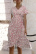 Fashion Street Print Split Joint V Neck A Line Dresses