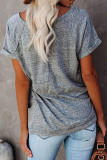 Fashion Casual Solid O Neck T-Shirts