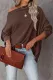 Casual Solid Patchwork One Shoulder Tops