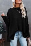 Casual Solid Patchwork One Shoulder Tops