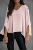 Fashion Street Solid V Neck Tops