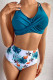 Fashion Sexy Print Split Joint Swimwears