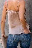 Fashion Casual Solid Split Joint V Neck Tops