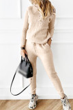 Casual Solid Solid Color Turtleneck Long Sleeve Two Pieces