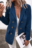 Casual Work Solid Buttons Turn-back Collar Outerwear(10 Colors)