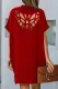 Fashion Casual Solid Hollowed Out V Neck A Line Dresses