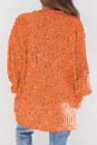 Casual Patchwork Pocket Tops Sweater