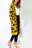 Casual Print Pocket Contrast Tops Sweater