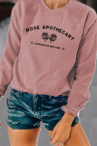 Fashion Street Print Letter O Neck Tops
