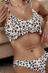 Fashion Simplicity Print Split Joint Swimwears