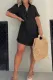 Casual Solid Pocket Turndown Collar A Line Dresses(8 Colors)