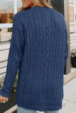 Casual Solid Buttons Solid Color V Neck Tops