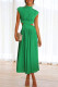 Sweet Elegant Solid Hollowed Out Mandarin Collar A Line Dresses(9 Colors)