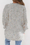 Casual Patchwork Pocket Tops Sweater