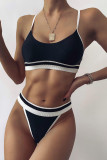 Fashion Vacation Print Split Joint Swimwears