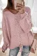 Fashion Street Adult Solid Patchwork Pullovers V Neck Tops