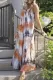 Casual Vacation Print Tie Dye Patchwork V Neck Sling Dress Dresses