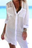 Fashion Vacation Solid Swimwears Cover Up