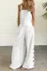 Casual Solid Buckle Square Collar Regular Jumpsuits(5 Colors)