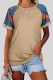 Casual Print Basic O Neck T-Shirts