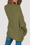 Casual Solid Pocket V Neck Tops Sweater