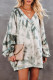 Fashion Casual Print Backless V Neck Tops
