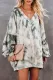 Fashion Casual Print Backless V Neck Tops