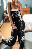 Casual Tie Dye Spaghetti Strap Loose Jumpsuits(4 Colors)