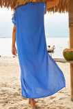 Fashion Vacation Print Split Joint Swimwears Cover Up