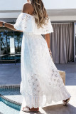 Fashion Street Solid Split Joint Off the Shoulder Princess Dresses