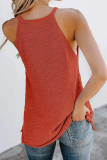 Casual Solid Split Joint Halter Tops